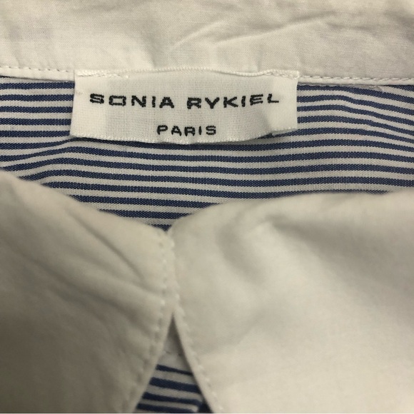 Sonia Rykiel Paris Girls Blue and White Striped Peter Pan Collar Dress Size 10 - Picture 4 of 8